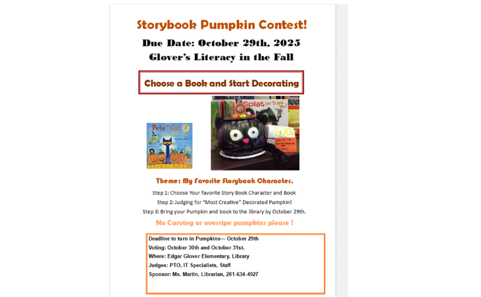  Pumpkin Decorating Flyer